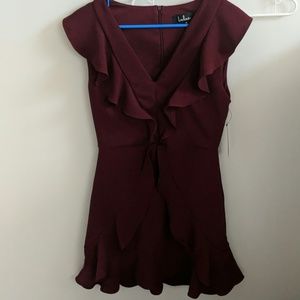 Maroon Lulu's dress